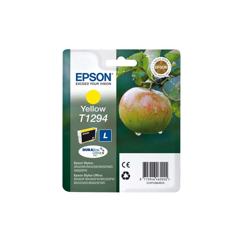 EPSON Cartouche Jet d'Encre DURABrite Ultra Jaune ''Pomme'' - C13T12944012