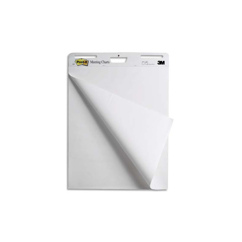 POST-IT Lot de 2 Meeting-chart + 1 offert - Bloc de 30 feuilles - format 63,5 x 77,4 cm