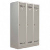PIERRE HENRY Vestiaire métal industrie sale 3 casiers largeur 120 cm Gris perle
