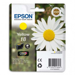 EPSON Cartouche Jet d'Encre Claria Home Jaune ''Pâquerette'' 18 - C13T18044012