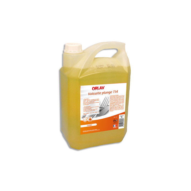 Bidon de 5 Litres Liquide vaisselle concentré, Ph neutre, parfum citron