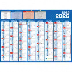 CBG Calendrier CLASSIQUE septembre à décembre, millésimé, 40,5x55cm, 2 &oelig;ill