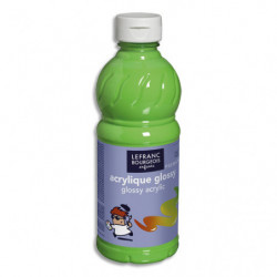 LEFRANC & BOURGEOIS Peinture acrylique Glossy 500ml Vert anis