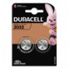 DURACELL Piles boutons lithium spéciales 2032 3V, lot de 2 (DL2032/CR2032) porte-clés, balances, médical