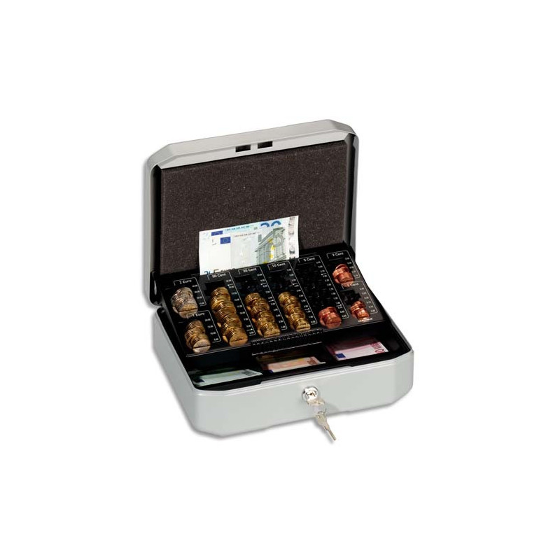 DURABLE Caissette à monnaie en tôle d'acier Gris Eurobox