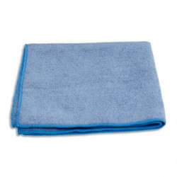 Paquet de 10 chiffons microfibre tout usage - Dimensions : 40 x 40 cm coloris Bleu