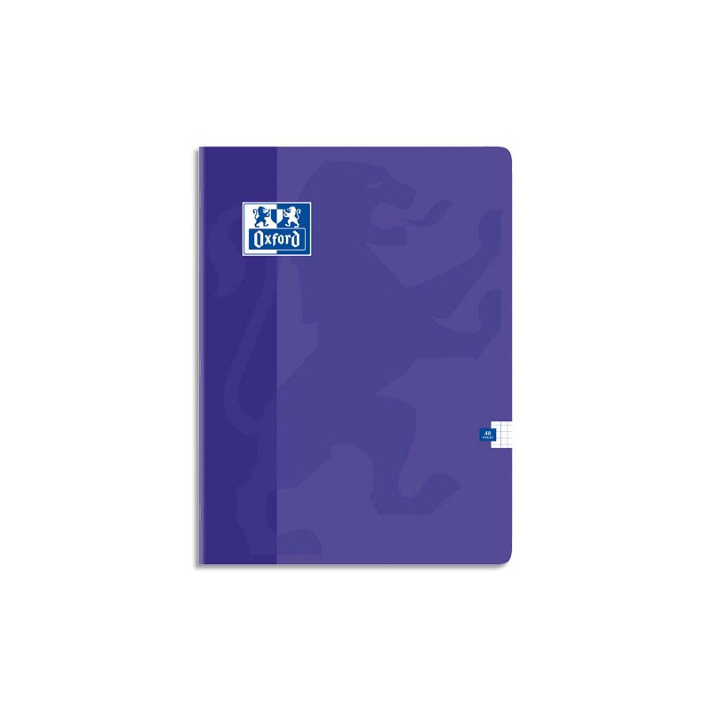 OXFORD Cahier Color Life piqûre 24x32cm 48 pages petits carreaux 5x5 papier 90g