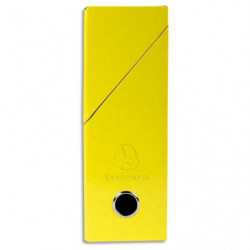 EXACOMPTA Boîte de transfert Iderama, carte lustrée pelliculée, dos 9 cm, 34x25,5 cm, coloris Jaune