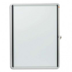 NOBO Vitrine d'affichage extérieure magnétique Premium Plus, fermeture à clé, capacité 9 feuilles, A4