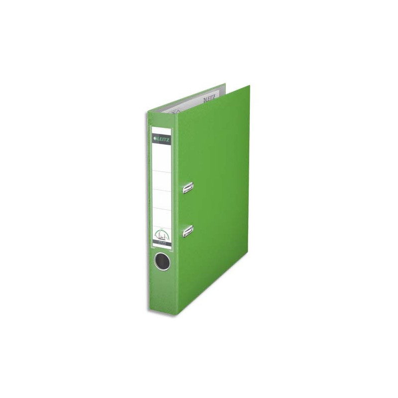 LEITZ Classeur à levier 180°, A4, 8 cm, PP, vert clair
