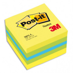 POST-IT Mini cube Rêves classique 5,1 x 5,1 cm - 400 feuilles  Jaune citron