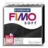 FIMO Pâte à cuire Fimo Soft de 57 g coloris Noir