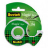 SCOTCH Ruban adhésif invisible 19mm x 7,5m, sur dévidoir plastique, 810