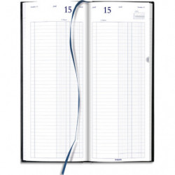 BREPOLS Agenda Janvier à Décembre 2025 LIMA Banquier 2 Volumes 126, relié, sextilingue, 14,3x32,5cm, noir