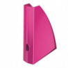 LEITZ Porte-revues Wow. Dimensions (hxp) : 31,2 x 25,8 cm. Dos de 7,5 cm. Coloris Rose