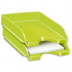 CEP Pro Corbeille à courrier Gloss pour format 24 x 32 - Dimensions L25,7 x H6,6 x P34,8 cm Vert anis
