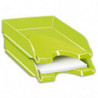 CEP Pro Corbeille à courrier Gloss pour format 24 x 32 - Dimensions L25,7 x H6,6 x P34,8 cm Vert anis