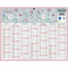 CBG Calendrier MINI FLEURS, Janvier à Décembre 2025, 21x26,5cm, 1 trou