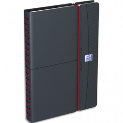 OXFORD Agenda Office Janvier à Décembre 2025 grille Like Work SCRIBZEE - Format 15x21cm Gris élast Rouge