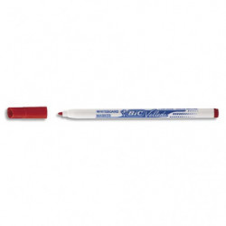 BIC Velleda 1721 Feutres pour Tableau Blanc Effaçables à Sec Pointe Conique Fine - Rouge