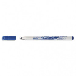 BIC Velleda 1721 Feutres pour Tableau Blanc Effaçables à Sec Pointe Conique Fine - Bleu