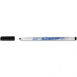 BIC Velleda 1721 Feutres pour Tableau Blanc Effaçables à Sec Pointe Conique Fine - Encre Noire