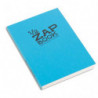 CLAIREFONTAINE Bloc 1/2 ZAP BOOK dos encollé grand côté A5 160 pages unies Couvertures papier assorties