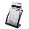 DEFLECTO Porte-brochures 3 compart. A4 Contemporary + Porte-cartes A4 L28,9xH34,9xP15,6 cm transparent