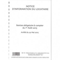 WEBER DIFFUSION Notice d'information du locataire