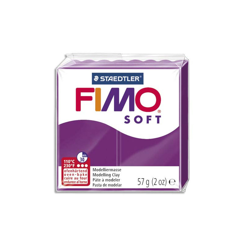 FIMO Pâte à cuire Fimo Soft de 57 g coloris Violet