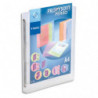 VIQUEL Classeur personnalisable PROPYSOFT PP 7/10ème, dos 3,5 cm, incolore, 4 anneaux ronds