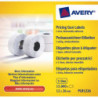 AVERY Boîte de 10 rouleaux de 1500 étiquettes 1 ligne (8 caractères) Blanches adhésif amovible PLR1226