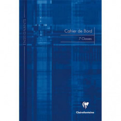 CLAIREFONTAINE Agenda de bord brochure souple 21x29,7cm 144 pages : 48 cases par semaine Couverture carte