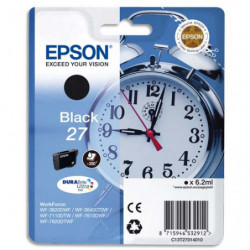 EPSON Cartouche Jet d'Encre DURABrite Ultra Noir ''Réveil'' 27 - C13T27014012