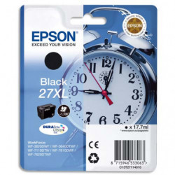EPSON Cartouche Jet d'Encre DURABrite Ultra Noir XL ''Réveil'' 27 - C13T27114012