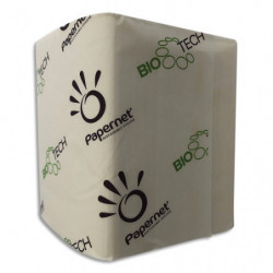 PAPERNET Carton de 40 paquets de papier toilette 2 plis pure cellulose, 224 formats L11 cm coloris Blanc