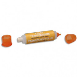 O COLOR Stylo colle universelle transparente, double pointe 42ml. 1 embout fin et 1 brosse plastique larg