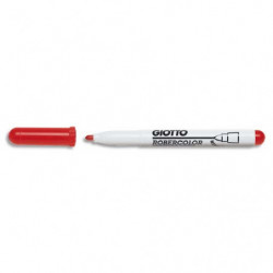 GIOTTO Feutre effaçable à sec pointe ogive moyenne 4mm Rouge, vendu en boîte de 12