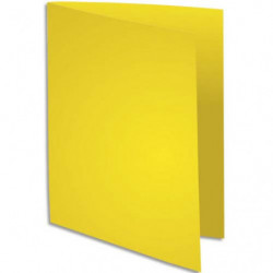EXACOMPTA Paquet de 100 sous-chemises ROCK'S en carte 80 grammes coloris Jaune citron