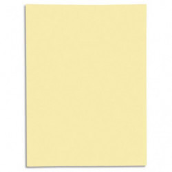 EXACOMPTA Paquet de 50 chemises 1 rabat SUPER 250 en carte 210 grammes Jaune