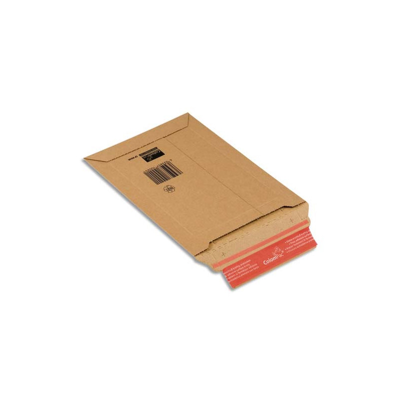COLOMPAC Pochette d'expédition rigide en carton brun - Format B4 : 29 x 40 cm, hauteur 5 cm