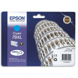 EPSON Cartouche Jet d'Encre Cyan XL (2 000 p) ''Tour de Pise'' - C13T79024010