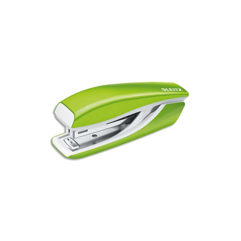 LEITZ Mini-agrafeuse WOW, capacité 10 feuilles, agrafes N°10, vert