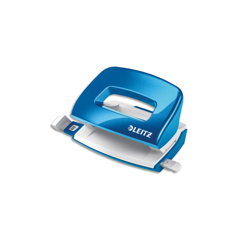 LEITZ Mini-perforateur WOW, métal, 2 trous, bleu