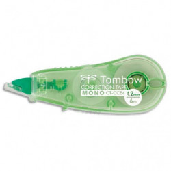 TOMBOW Mini roller de correction Micro tombow compact, 4,2mmx6m, coloris translucide