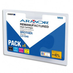 ARMOR Cartouche compatibilité BROTHER PACK 4C LC1240 B10351R1