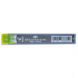 PILOT Etui de 12 mines qualité très résistante 0,7 mm Begreen B PPL-7-B-BG