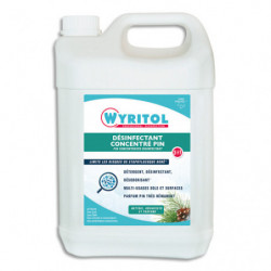 WYRITOL Bidon de 5L Nettoyant multi-usages 3D Bactérisol 7 parfum Pin