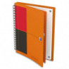 OXFORD Cahier Meetingbook I-CONNECT spirale 160 pages L6mm 18,5x25cm (format tablette). Couverture PP