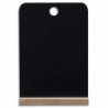 BI-OFFICE Ardoise de table Noire double face, support en pin, format A4